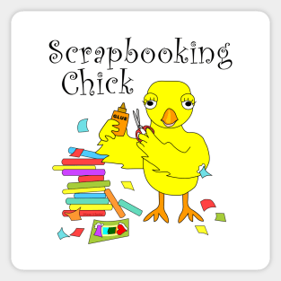 Scrapbooking Chick Sticker